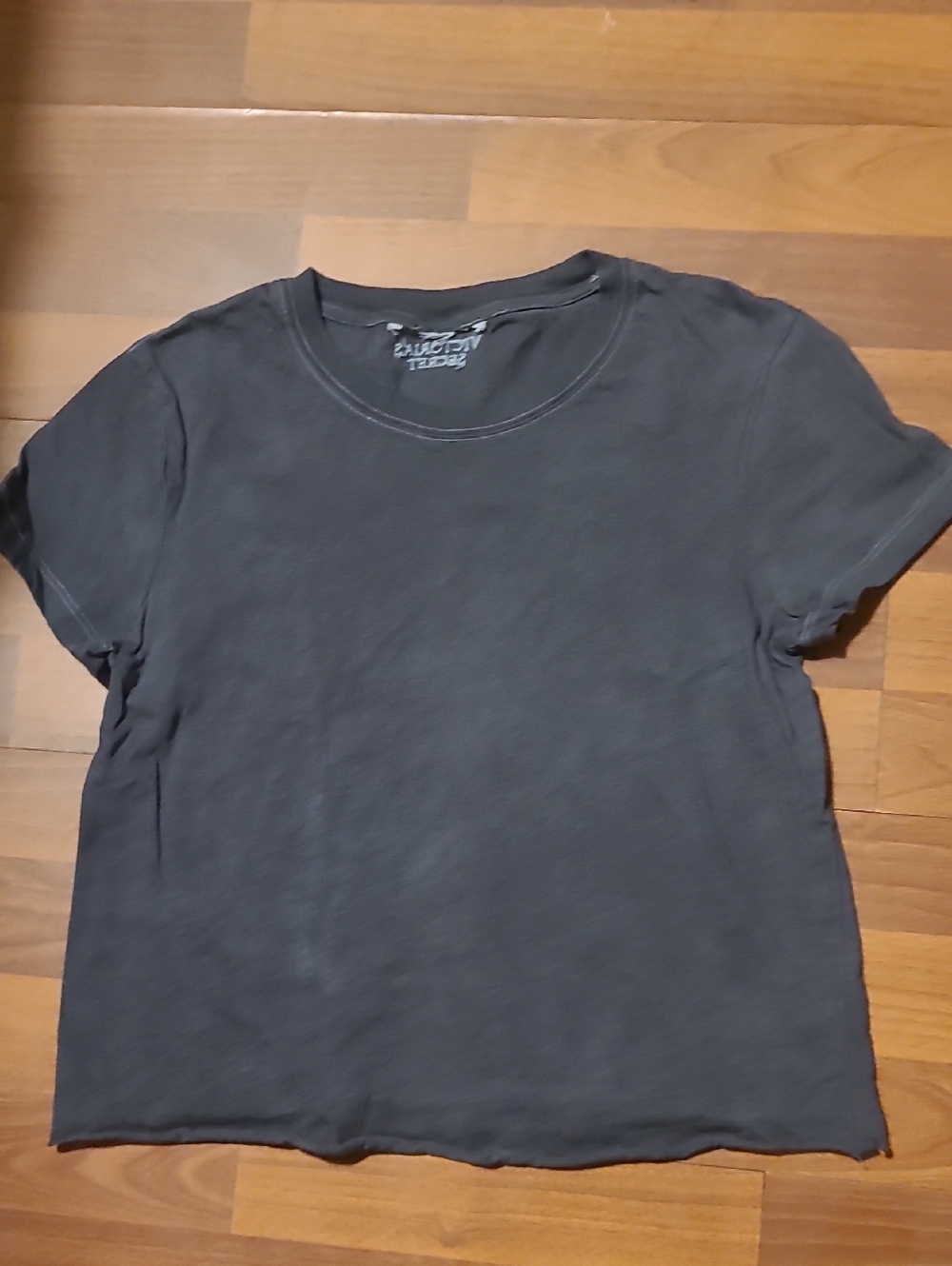 Victoria's Secret Washed Grey  Short Sleeve Sleep Tee Or Regular Baby Tee